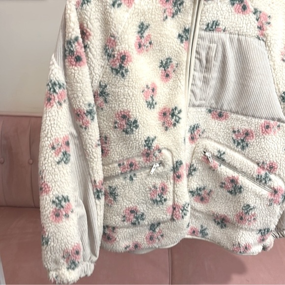 Looks like a Loveshackfancy copy Pink Floral Teddy Jacket - Picture 7 of 11